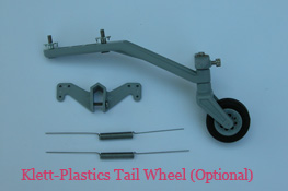 Klett-Pastics Tail Wheel Assembly (Optional  $15.95)