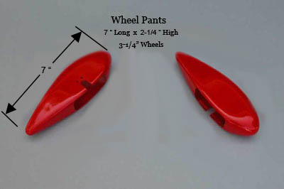 Wheel Pants 7" by 2-1/4"